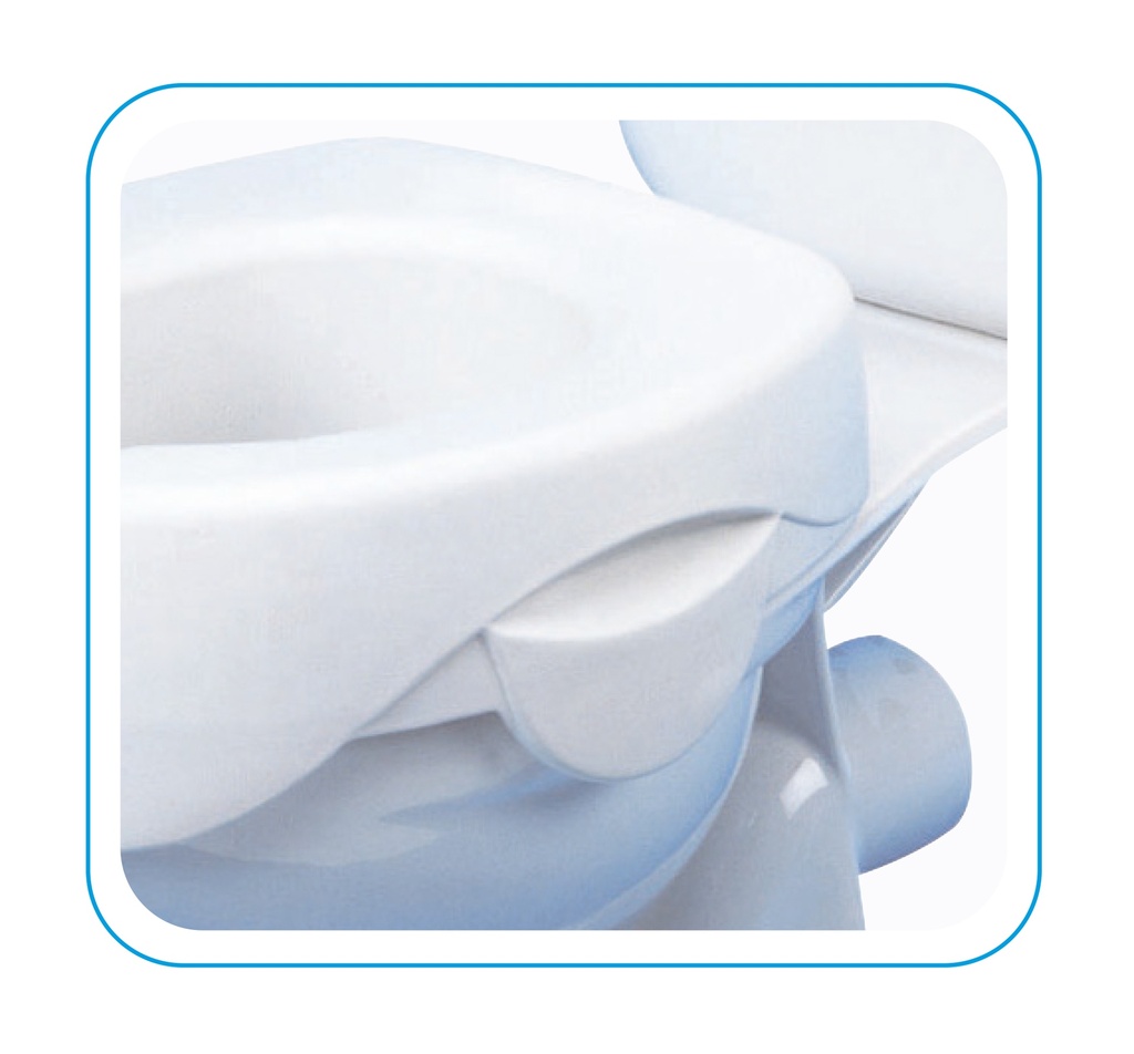[09.7300] Surélévateur de toilette - Rehosoft - amovible - sans couvercle - Poids max. 120kg - Hauteur 10cm