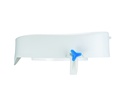 [9.7210C] Surélévateur de toilette - Rehotec - amovible - avec couvercle - Poids max. 180kg - blanc - Hauteur 10cm