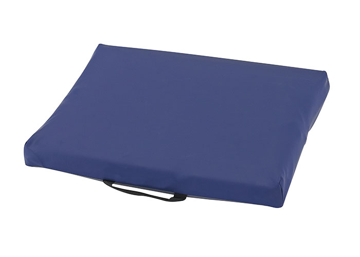 [VAB4345/PUHD] Coussin GELTOP -  gel viscofluide + base en mousse HR - 2  housses Promust PU HD intégrales antidérapantes - 43x45x5,5 cm - de 40 à 95kg