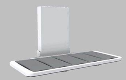 Lit de douche - Hudson avec têtière inclinable - électrique - Longueur 210cm - Hauteur réglage électrique