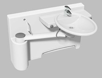 Lavabo - Swingline - pour gaucher - manuel - pivotant