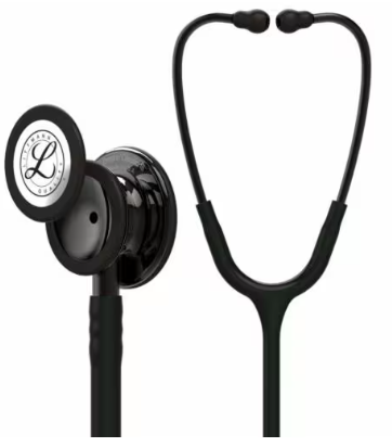 Stethoskop - Littmann Classic III - Überwachungsstethoskop, schwarzer Schlauch, Smoke Edition