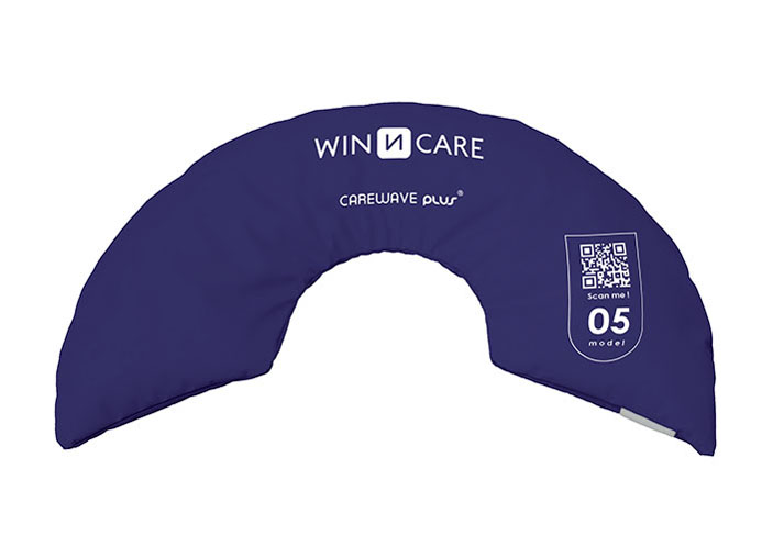 [VCAR05SB] Coussin de positionnement - CAREWAVE PLUS - Semi circulaire - 60x35xD10 cm - housse PU HD amovible