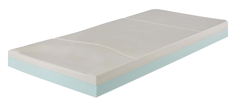 Matelas à prévention d'escarre - Alova bariatrique XXL 120 cm- en mousse visco-élastique - 196x117x17cm - Risque d'escarres élevé - avec housse Promust PU HD
