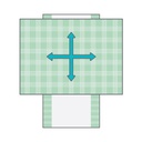 Transfertuch - 4D Midi - Länge 1400mm - Breite 1470mm - Größe mittel - Satin - Verwendung für Bett - 4 Richtungen