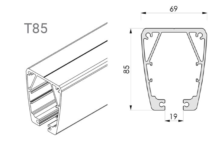 LUNA - Rail / T85 / 7 m