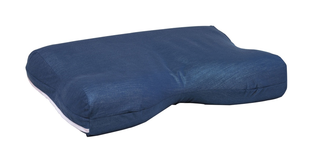 [44.1200M] Oreiller - ergonomique viscoélastique perforé - Marine - 53 x 40 x 11cm