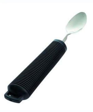 Cuillère à café - poignée ovale et oriantable - noir - 19 cm 