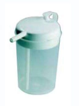 Verre paille - couvercle amovible - PVC- transprent - 25cl