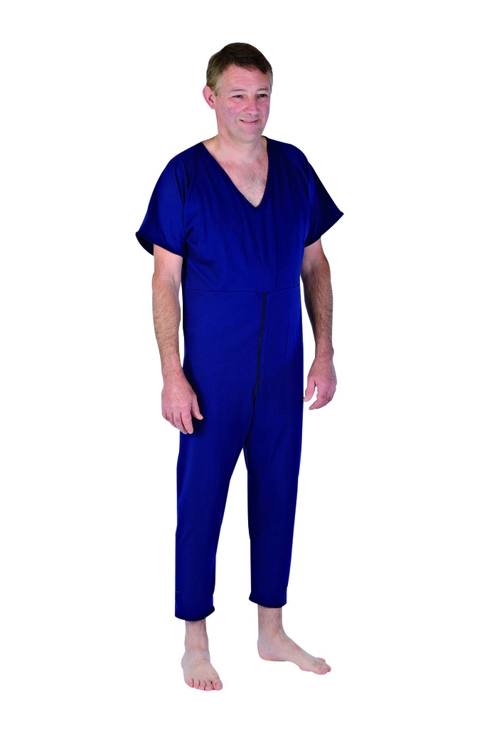 Grenouillère - Oleron - coton -  Jed Blue   - Taille 50/52 - manches courte et jambes longues  - col V