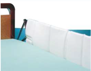 Protection de lit latérale en filet souple - Mousse HR 32 kg/m3 - 138 x 39cm - 1 unité 