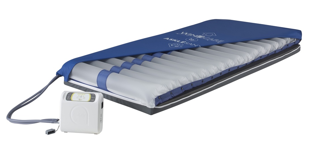 [VKONEP-090G3G-CH] Matelas à air - Axtair One Plus (Homecare) -  prévention d'escarre - 195x87x17cm - Risque d'escarres élevé - avec housse Promust CIC intégrale - Base en mousse de 5 cm de hauteur SANS PROTECTION