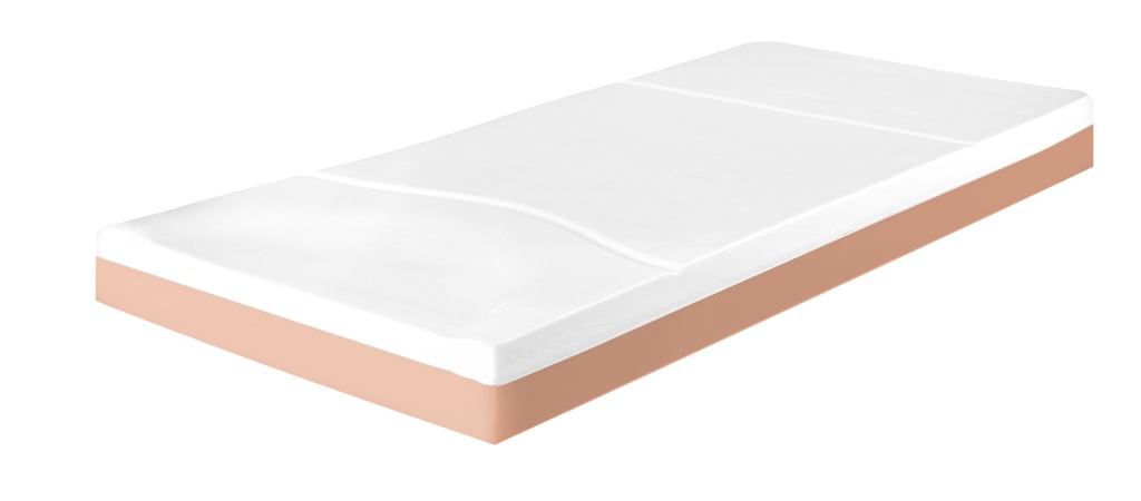 [VMA63RC1-HIP] Matelas à prévention d'escarre - Alova DT VMA63 - en mousse visco-élastique - 90 x 200 x 14cm - housse Promust PU - zip sur 1 côté  - Roulé et compressé 