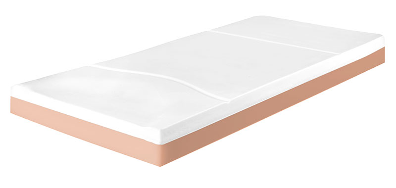 Matelas à prévention d'escarre - Alova VMA63 - en mousse visco-élastique - 195x88x14cm - Risque d'escarres élevé - avec housse Promust CIC