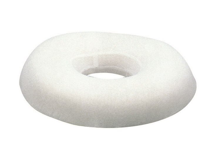 [02.2401] Coussin de positionnement visco- Bouée - blanc - 44x44x7mm - housse jersey coton blanc