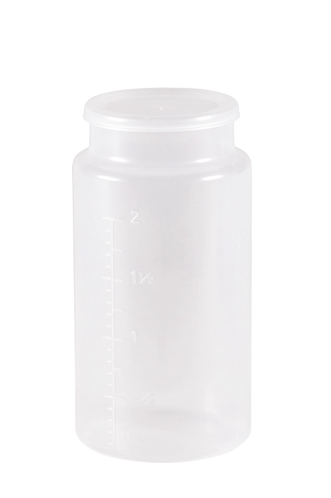 [09.7170] Bocal à urine gradué - polypropylène - 2L - diam. 14cm