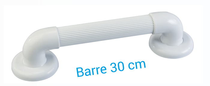  [SN10BRF30] Barre d'appui à fixer - 30 cm - PVC