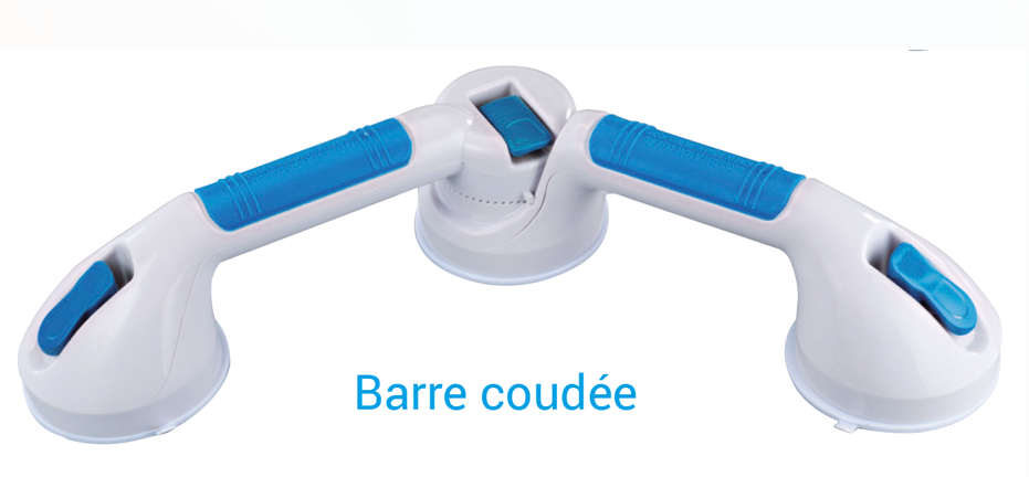[SN03BAC04] Barre d'appui inclinée - avec ventouses - 50x11x9cm