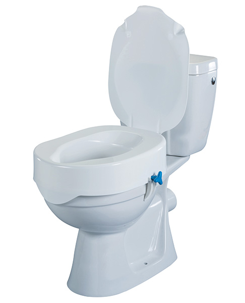 Surélévateur de toilette - Rehotec PhTc - amovible - avec couvercle - Poids max. 180kg - blanc - Hauteur 7cm