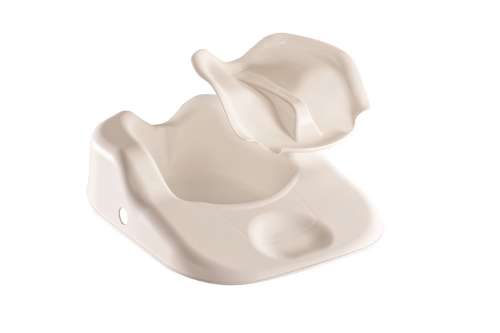 Bassin confort - Bassidoux - polypropylène - blanc - avec couvercle