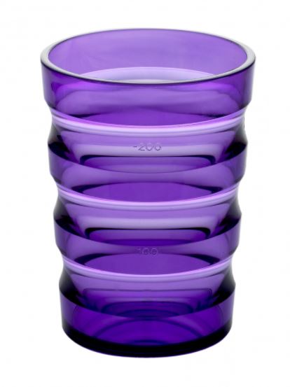 Gobelet - Rika Plast  - à rainures - Polymère - violet