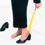 Schuhlöffel - PHT - Stahl - Länge 60cm