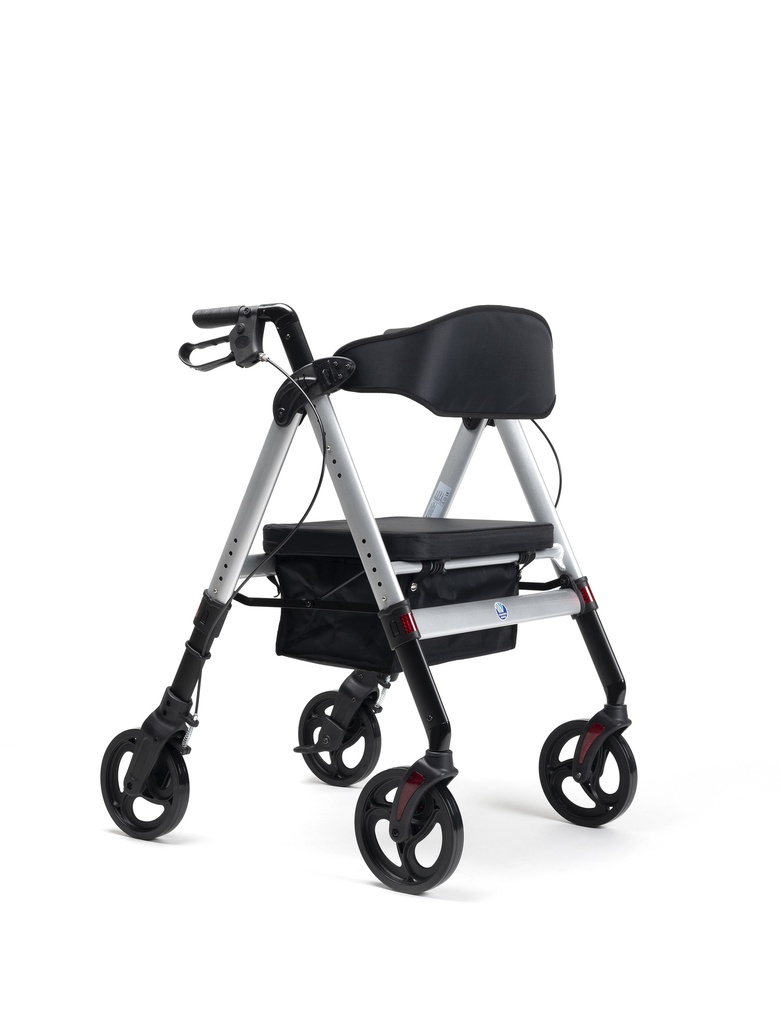Rollator - Goliat XXL - 200kg - 4 Räder - faltbar - grau