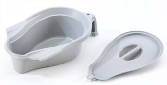 Toilettentopf - Ocean Sthul - mit Deckel - grau