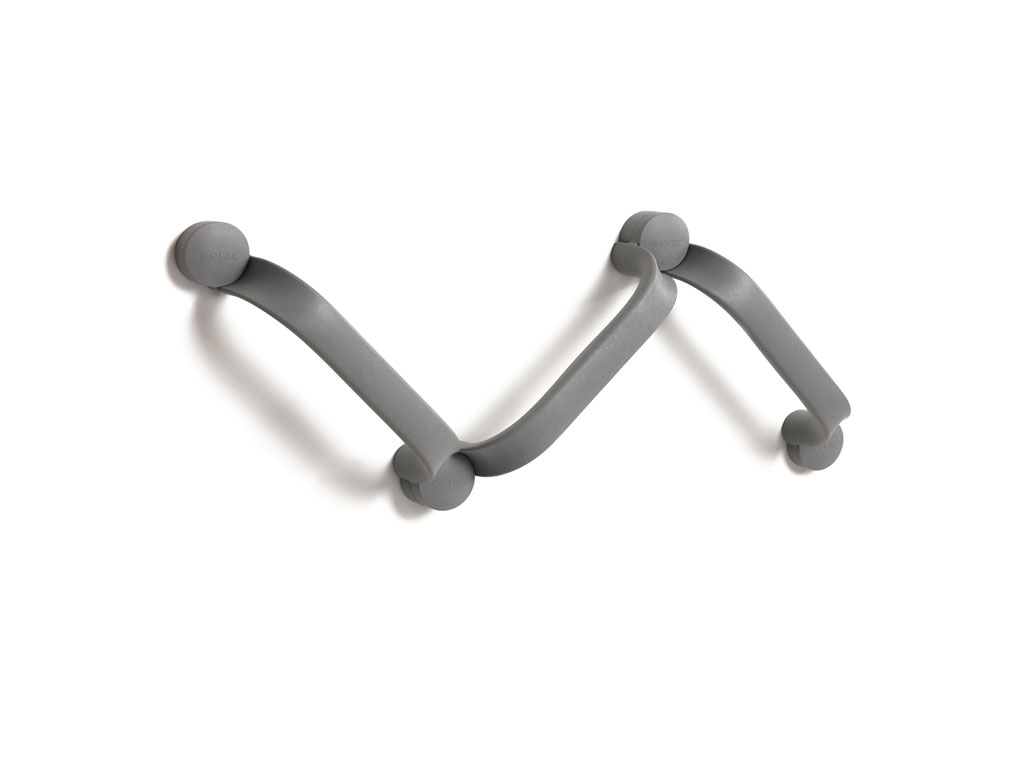 Haltegriff FLEX Klebe-Montage - Länge 3 x 30cm -  Farbe grau