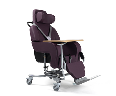 [1353.AA.09] Schalensitzrollstuhl - Altitude - Farbe prune - Sitzbreite 48cm - Max. Gewicht 120kg