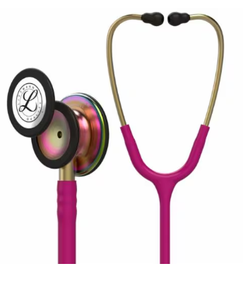 [1096.AA.29] Stethoskop - Littmann Classic III - Überwachungsstethoskop, Himbeerschlauch, Rainbow Edition