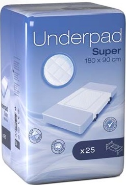 [1154.AA.20] Alèse - AMD bordable - Super - 90x180cm - Utilisation à usage unique - 25 unités - 14054100