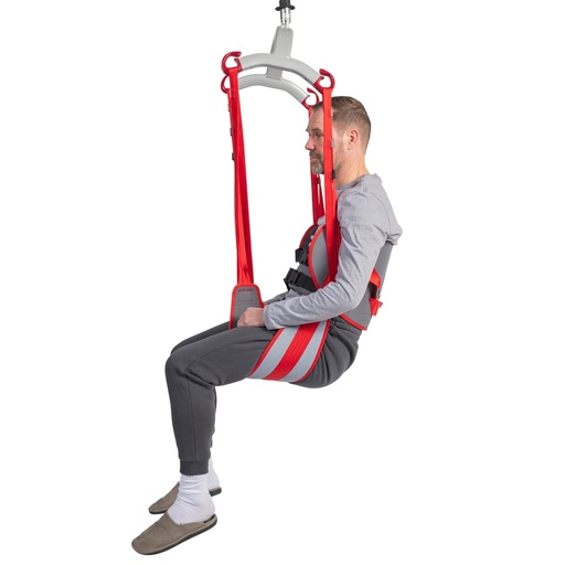 [1197.AA.18] Traggurt Patientenheber - Rgosling - Größe XL - Toilette - Rückenlehne niedrig - mit Polsterung