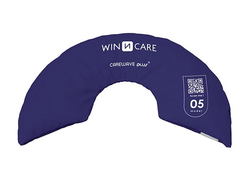 [1221.AB.99] [VCAR05SB] Coussin de positionnement - CAREWAVE PLUS - Semi circulaire - 60x35xD10 cm - housse PU HD amovible
