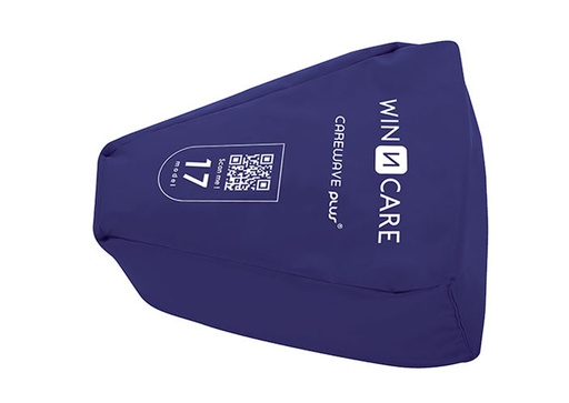 [1221.AC.10] [VCAR17SB] Coussin de positionnement - CAREWAVE PLUS - Abduction hanche - 35x28 cm - housse PU HD amovible