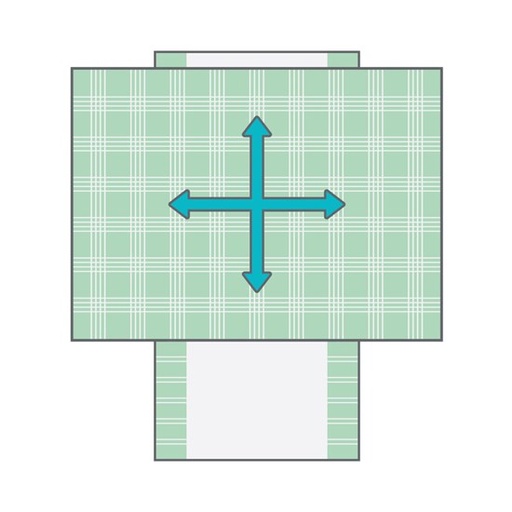 [1206.AA.30] Transfertuch - 4D Midi - Länge 1400mm - Breite 1470mm - Größe mittel - Satin - Verwendung für Bett - 4 Richtungen