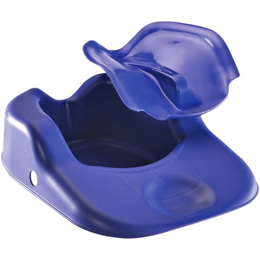 [1301.AA.01] Bassin confort - Bassidoux - polypropylène - bleu - avec couvercle