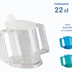 [1576.AA.00] Tasse à deux anses - Handycup - bleu