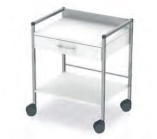 [1121.AA.00] Vielzweckwagen - Variocar 60 - verchromter Rahmen - 600x450x730mm - 1 Schublade