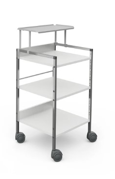 [1121.AA.11] Guéridon - Variocar Viva 45 - châssis aluminium - 490x451x1011mm - sans tiroir